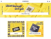 Tablet Screenshot of firebox.com